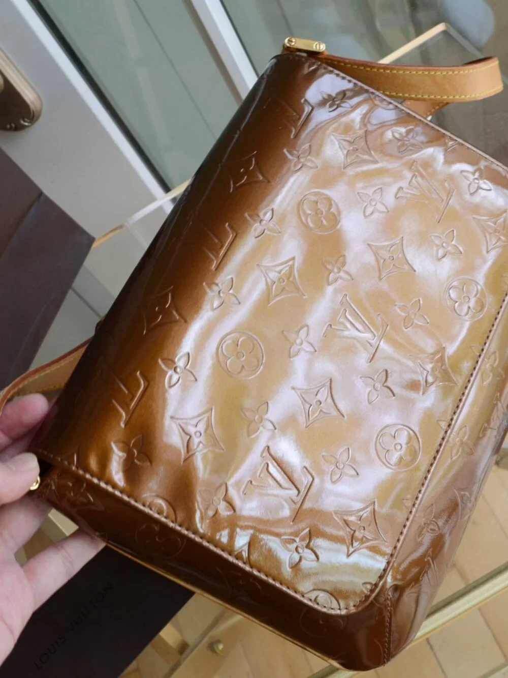 Louis Vuitton Vernis Thompson Street Bronze
